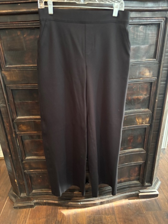 SPANX Pants - SPANX Perfect Fit Ponte Wide-Leg Pull-On Black Pants with Red Tag